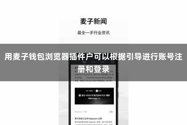 用麦子钱包浏览器插件户可以根据引导进行账号注册和登录