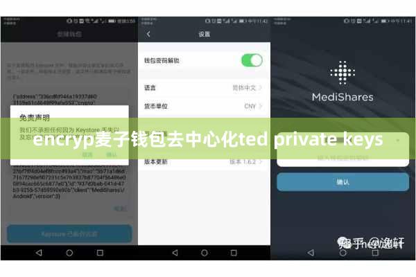 encryp麦子钱包去中心化ted private keys